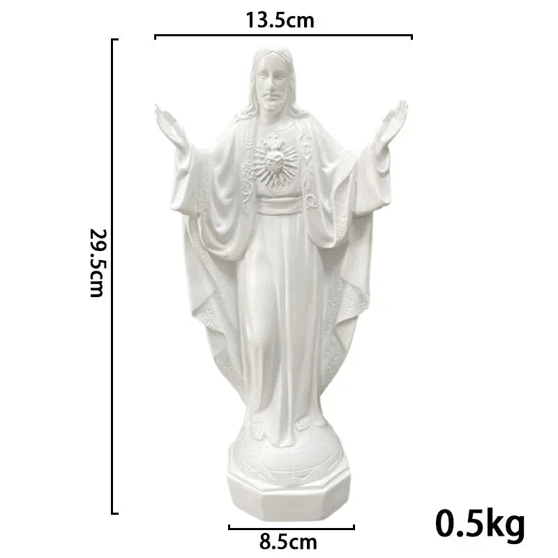 Resin Our Lady of Guadalupe Figure Virgin Mary Statue Religious Gifts Ornament Mother God Home Decoration Sculpture Accessories