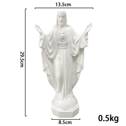 Resin Our Lady of Guadalupe Figure Virgin Mary Statue Religious Gifts Ornament Mother God Home Decoration Sculpture Accessories