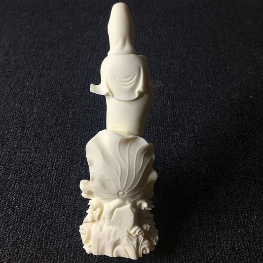 Resin Qiunzi Guanyin Bodhisattva Statue Resin Figure Sculpture Chinese Buddha Statues Home Room Office Feng Shui Statue