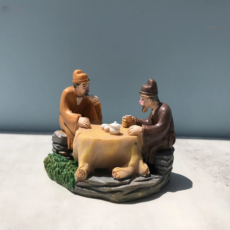 Resin Tea Pet Decoration Boutique Hand Sculpture Tea Tray Ornaments Tea Ceremony Supplies Desktop Crafts Tea Set Accessories
