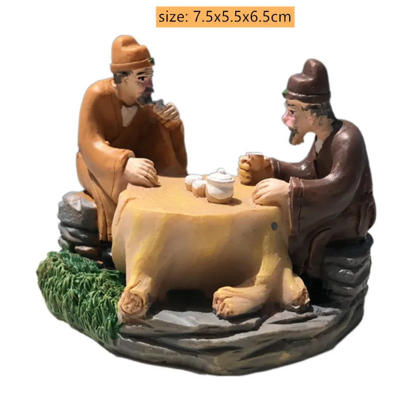 Resin Tea Pet Decoration Boutique Hand Sculpture Tea Tray Ornaments Tea Ceremony Supplies Desktop Crafts Tea Set Accessories
