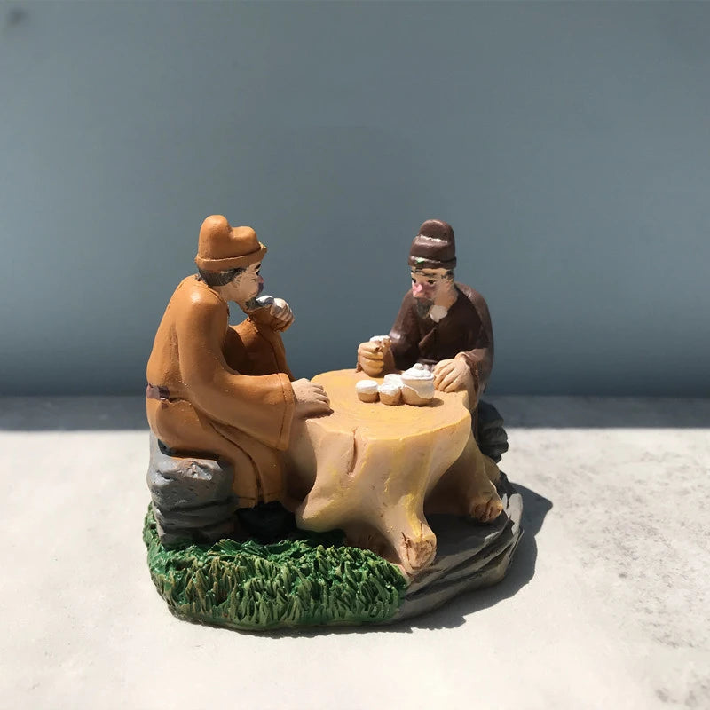Resin Tea Pet Decoration Boutique Hand Sculpture Tea Tray Ornaments Tea Ceremony Supplies Desktop Crafts Tea Set Accessories