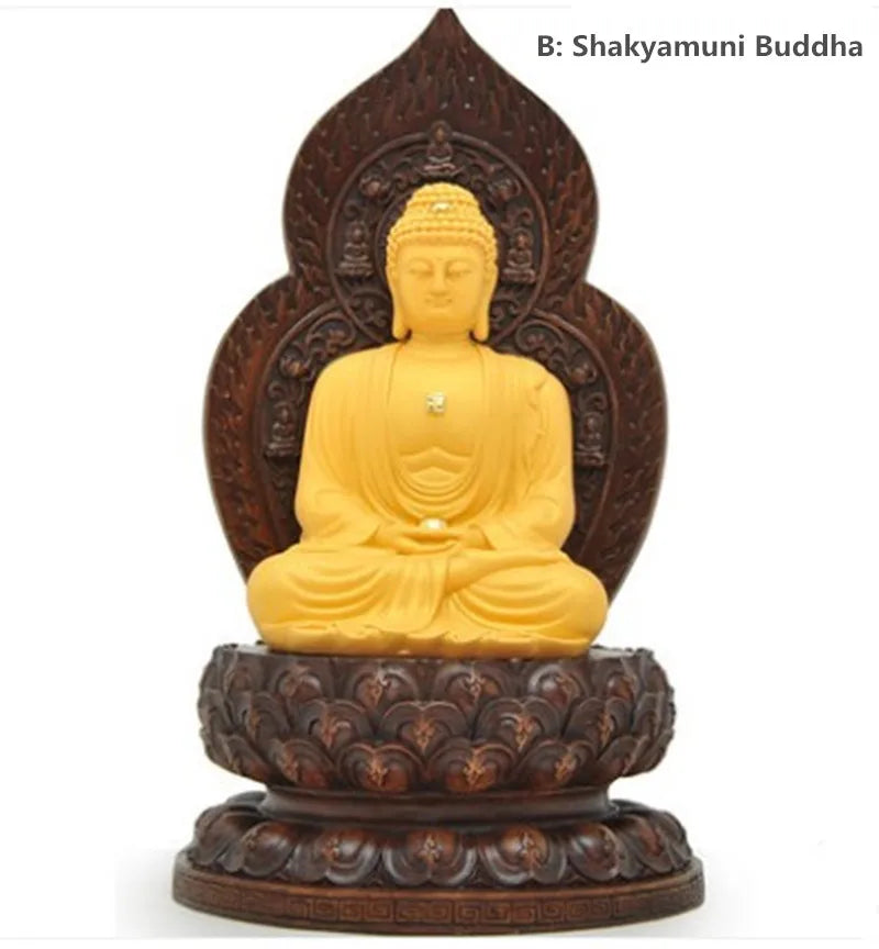 Resin amida Buddha shakyamuni Buddha medicine guru Buddha handicraft Buddha house sitting room TV ark porch decoration temple