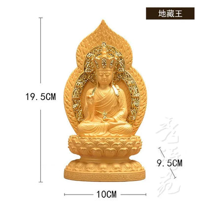 Resin golden avalokitesvara amida Buddha shakyamuni Buddha medicine guru Buddha maitreya crafts home decoration supplies temple