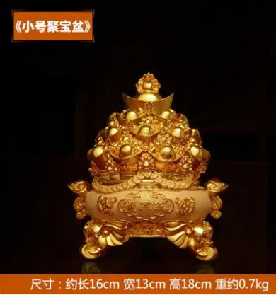 Resin money box statue Gold ingot boxes Feng Shui home decoration  accessories birthday present home decor
