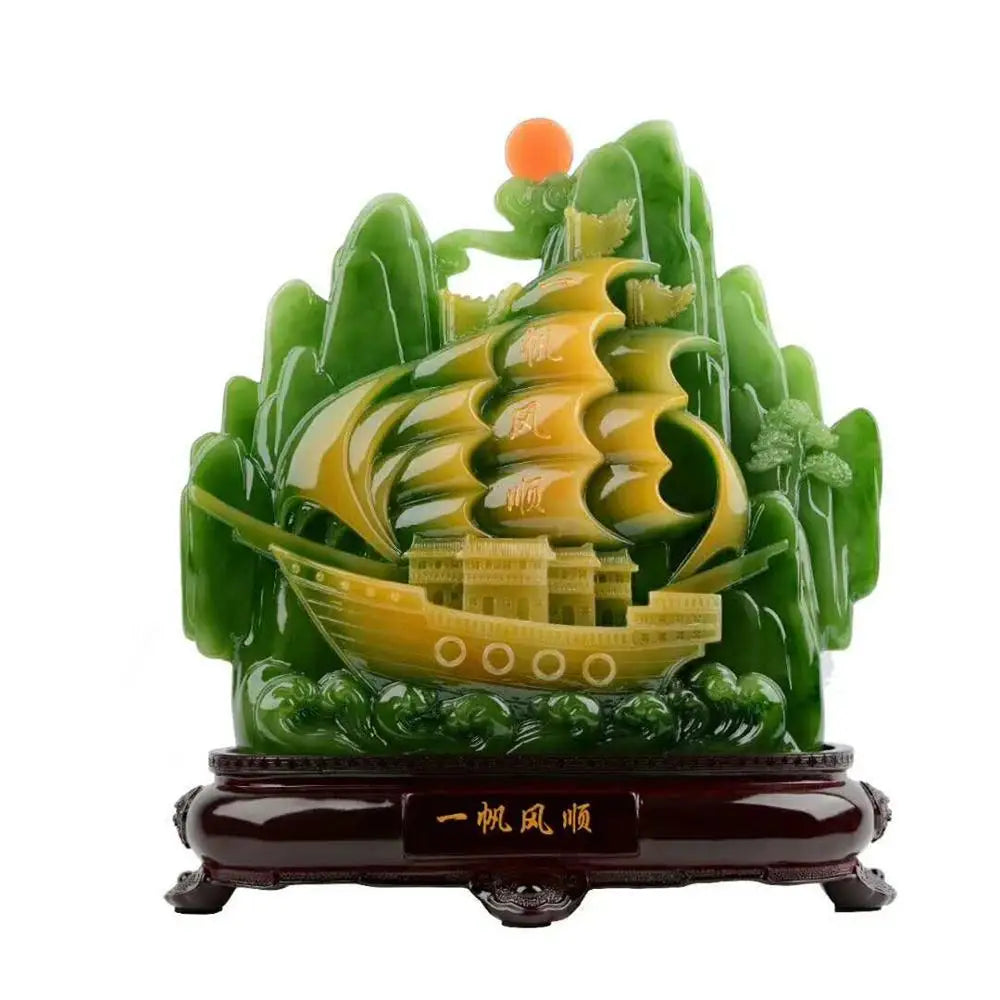 Resin statue handicraft living room TV cabinet office desktop ornaments wedding gift Modern 3D Feng Shui Four kinds of modelln