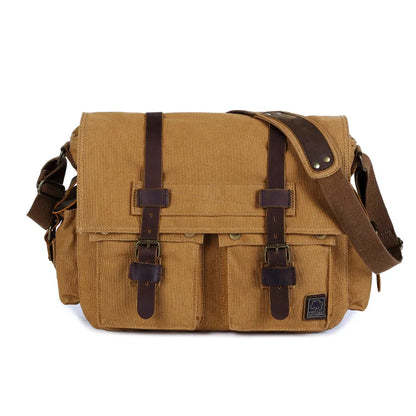 Retro Canvas Crossbody Shoulder Bags Sling DSLR SLR Photo Video Soft Casual Bag Pack Case Travel Camera Protective Cases