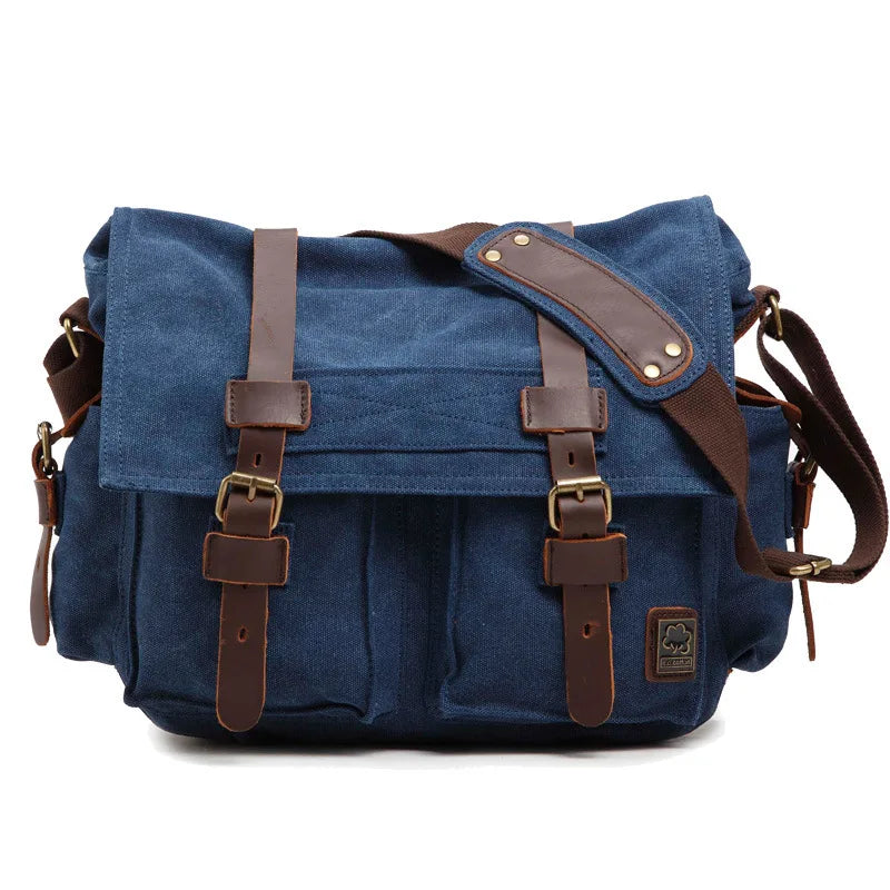 Retro Canvas Crossbody Shoulder Bags Sling DSLR SLR Photo Video Soft Casual Bag Pack Case Travel Camera Protective Cases