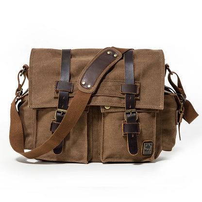Retro Canvas Crossbody Shoulder Bags Sling DSLR SLR Photo Video Soft Casual Bag Pack Case Travel Camera Protective Cases