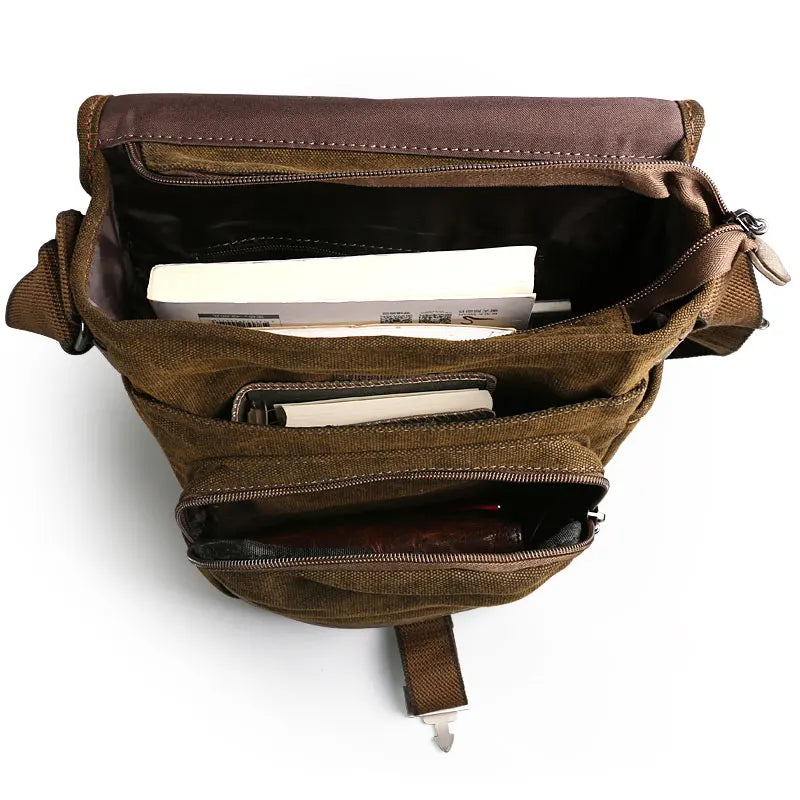 Retro Canvas Shoulder Bags Leisure Wear Resistant Cross Messenger Vintage Bag Fashion Crossbody Bag