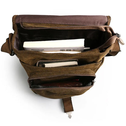 Retro Canvas Shoulder Bags Leisure Wear Resistant Cross Messenger Vintage Bag Fashion Crossbody Bag