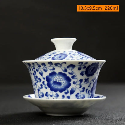 Retro Ceramic Gaiwan Tea Cup Customized Handmade Tureen Chinese Portable Tea Bowl Personal Teacup Household Tea Set Accessories