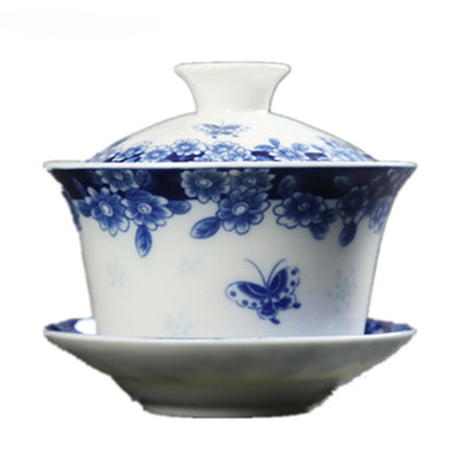 Retro Ceramic Gaiwan Tea Cup Customized Handmade Tureen Chinese Portable Tea Bowl Personal Teacup Household Tea Set Accessories