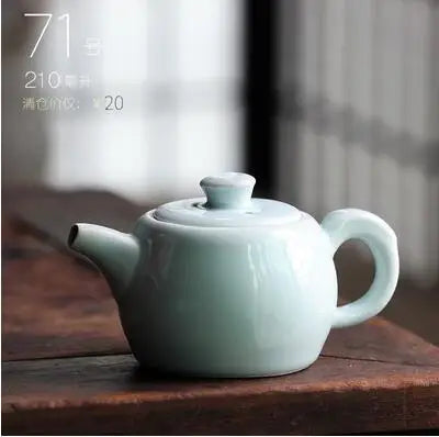 Retro Ceramic Kiln Change Teapot, Coarse Ceramic, Lifting Beam Pot, Household Kungfu Tea Set