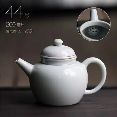 Retro Ceramic Kiln Change Teapot, Coarse Ceramic, Lifting Beam Pot, Household Kungfu Tea Set