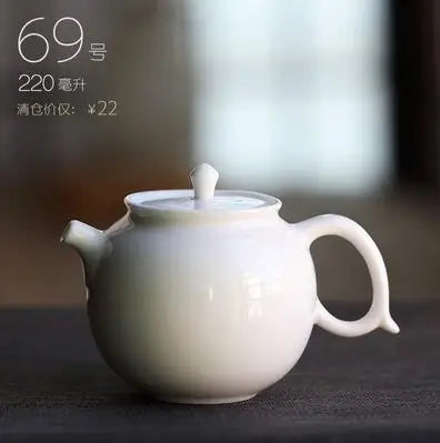 Retro Ceramic Kiln Change Teapot, Coarse Ceramic, Lifting Beam Pot, Household Kungfu Tea Set