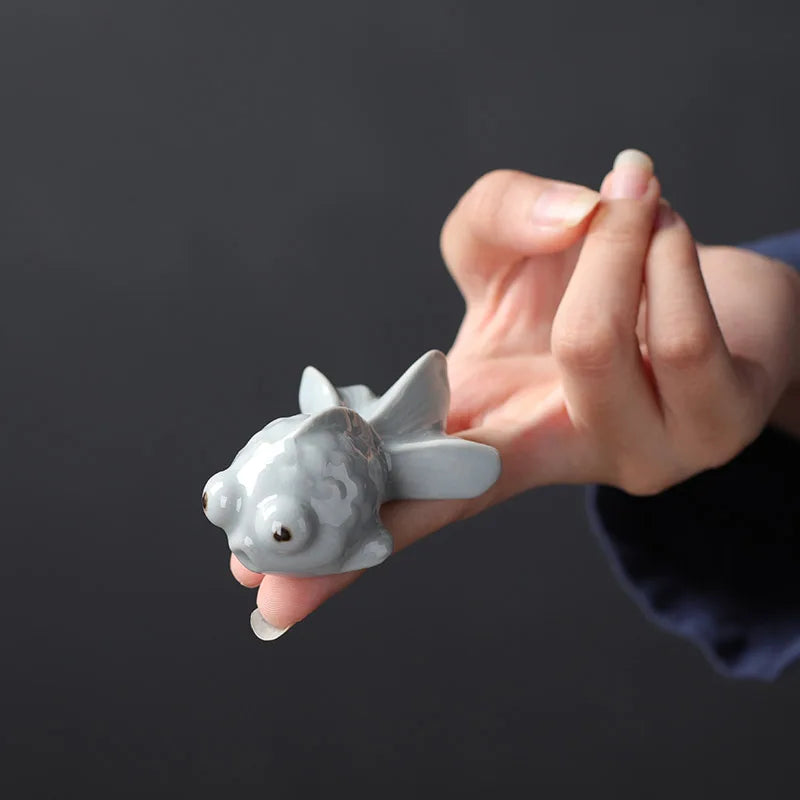 Retro Ceramics Mini Tea Pet Chinese Zodiac Animal Statue Tea Figurine Ornaments Desktop Crafts Tea Set Decoration Accessories