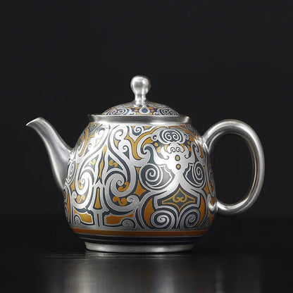 Retro Chinese Handmade Kongfu Tea Set, Ceramic Yixing Teapot, Oolong Puer Tea, Boil Water, Clay Kettle, High-end Gift