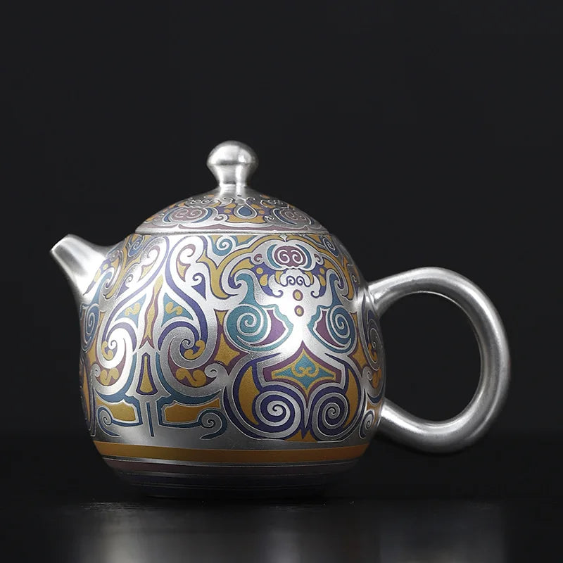 Retro Chinese Handmade Kongfu Tea Set, Ceramic Yixing Teapot, Oolong Puer Tea, Boil Water, Clay Kettle, High-end Gift