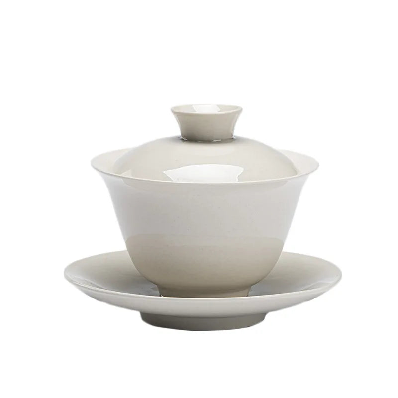 Retro Chinese Sancai Gaiwan Ceramic Teaware Tea Cups Tea Tureen Handmade Home Decor Gongfu Porcelain Tea Bowl Cup