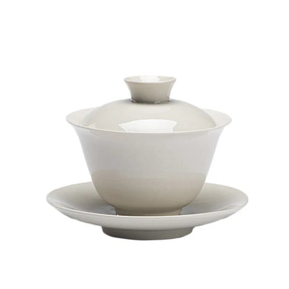 Retro Chinese Sancai Gaiwan Ceramic Teaware Tea Cups Tea Tureen Handmade Home Decor Gongfu Porcelain Tea Bowl Cup