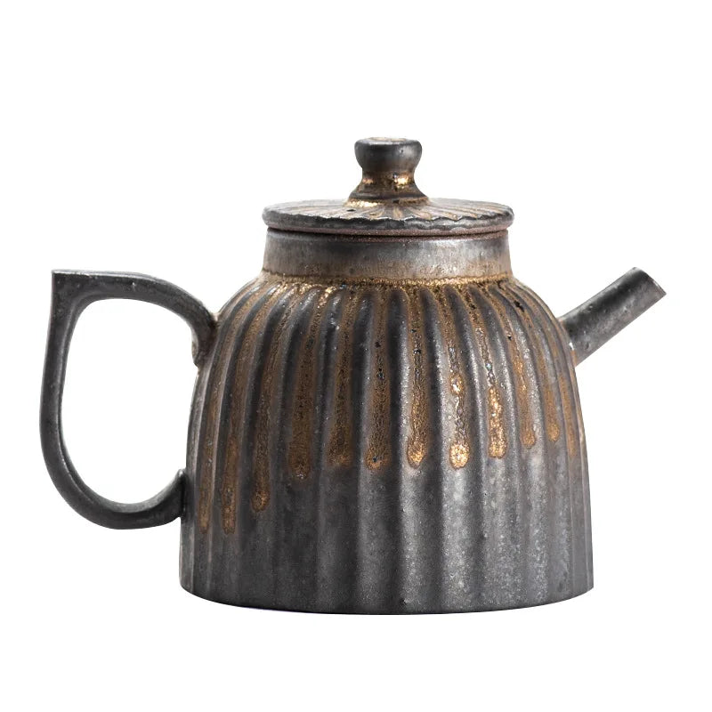 Retro Chinese Teapot Pottery Tea Kettles Elegant Teaware Ceramic Tea Infuser Home Decor Ceramic Kung Fu Tea Pots