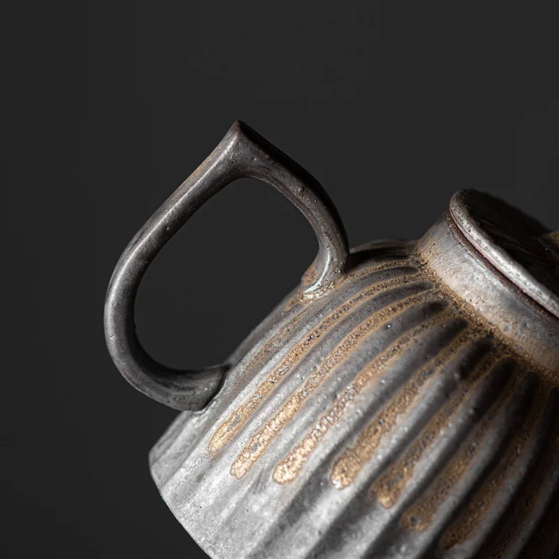 Retro Chinese Teapot Pottery Tea Kettles Elegant Teaware Ceramic Tea Infuser Home Decor Ceramic Kung Fu Tea Pots