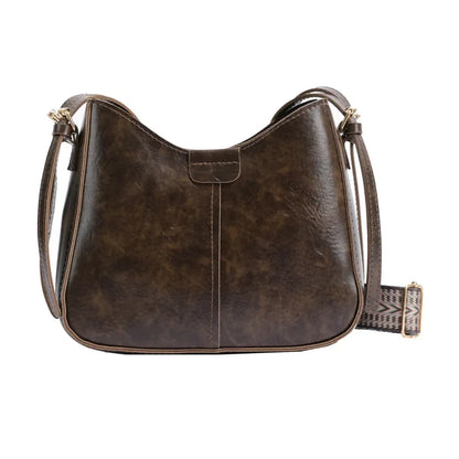 Retro Commuting Bags 2024 Women's Bag New Simple Bucket Bag Wide Shoulder Strap Crossbody Bag luxury bags designer