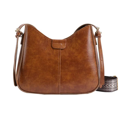 Retro Commuting Bags 2024 Women's Bag New Simple Bucket Bag Wide Shoulder Strap Crossbody Bag luxury bags designer