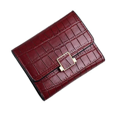 Retro Crocodile Pattern Wallet Multifunctional Holder Credit Card Case Fashion PU Clutch Coin Purse
