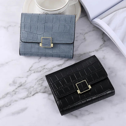 Retro Crocodile Pattern Wallet Multifunctional Holder Credit Card Case Fashion PU Clutch Coin Purse