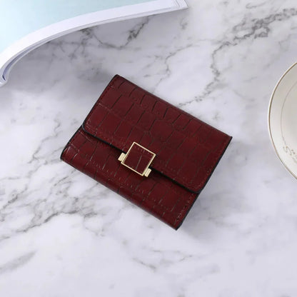 Retro Crocodile Pattern Wallet Multifunctional Holder Credit Card Case Fashion PU Clutch Coin Purse