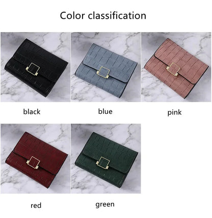 Retro Crocodile Pattern Wallet Multifunctional Holder Credit Card Case Fashion PU Clutch Coin Purse