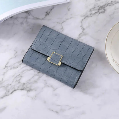 Retro Crocodile Pattern Wallet Multifunctional Holder Credit Card Case Fashion PU Clutch Coin Purse