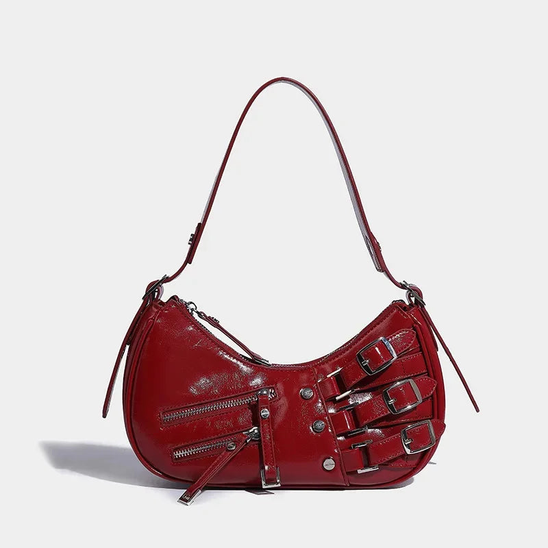 Retro Denim 2024 New Women's Fashion Versatile Underarm Shoulder Handbag Dumpling Bag
