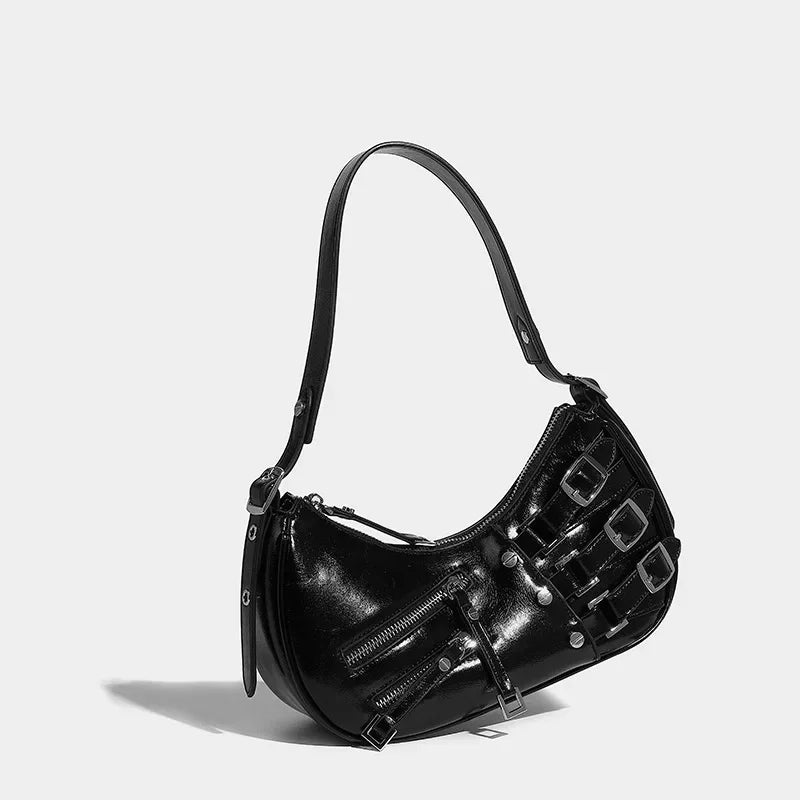 Retro Denim 2024 New Women's Fashion Versatile Underarm Shoulder Handbag Dumpling Bag