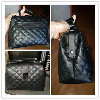 Retro Doctor Fashion Large Capacity Messenger Ladies Shoulder Bag Scrub PU Leather Handbag Two New Style