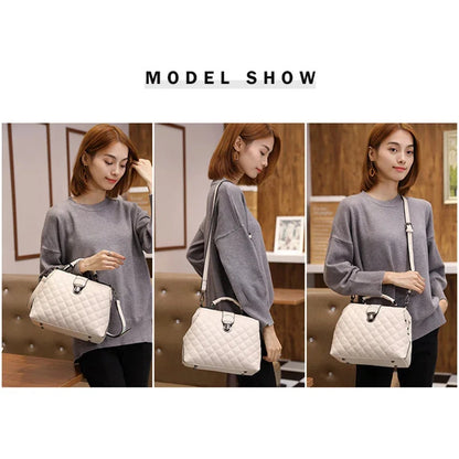 Retro Doctor Fashion Large Capacity Messenger Ladies Shoulder Bag Scrub PU Leather Handbag Two New Style