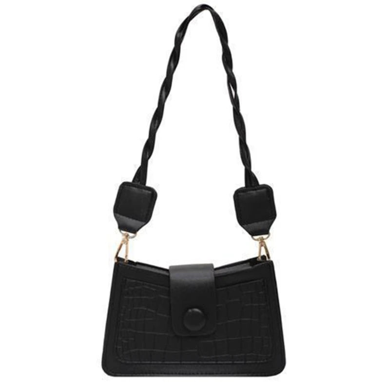 Retro Embossed Clutch Shoulder Bag Tote Handbag Sling Phone Pouch for Women Shopping Underarm Bags