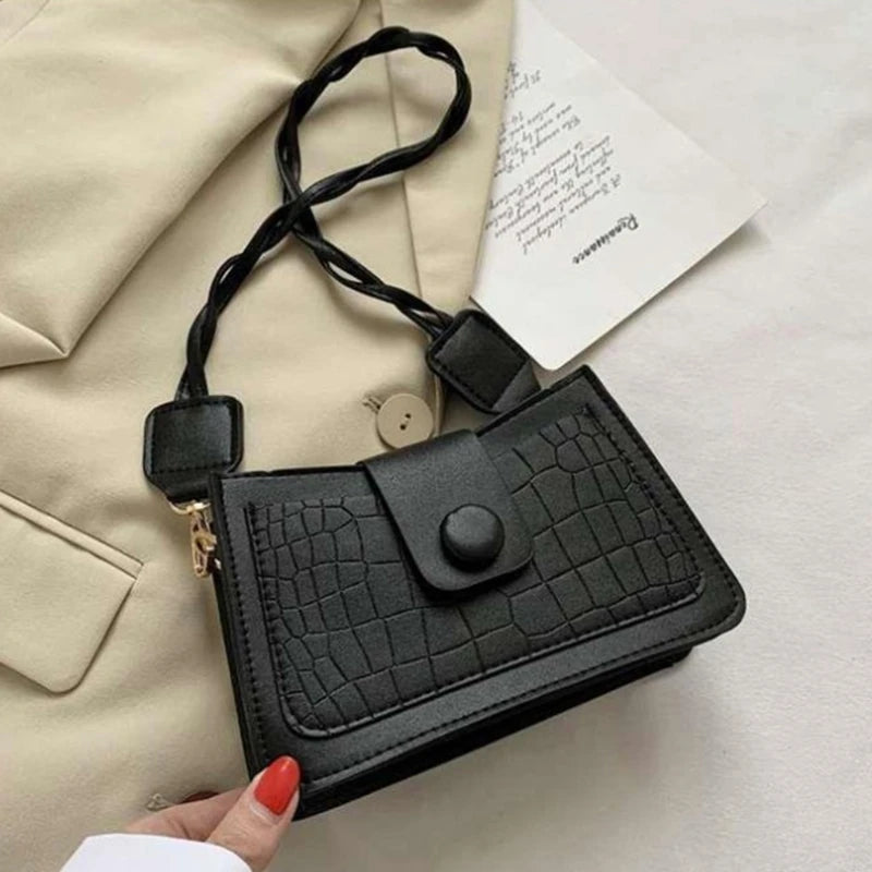 Retro Embossed Clutch Shoulder Bag Tote Handbag Sling Phone Pouch for Women Shopping Underarm Bags