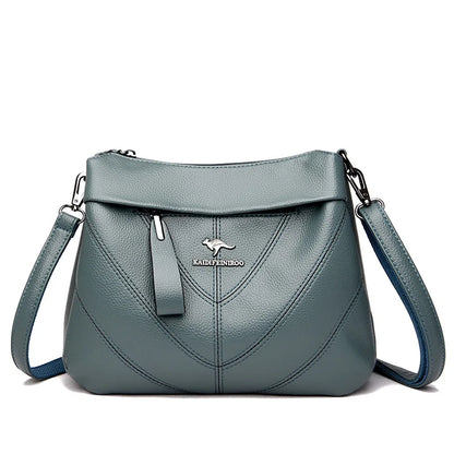 Retro Fashion Women's Shoulder Bag New High Quality Women's Crossbody Bags Multi Pocket Large Capacity Girl Soft Wallet Bolsa
