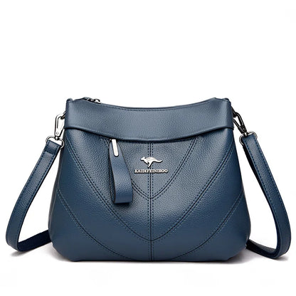 Retro Fashion Women's Shoulder Bag New High Quality Women's Crossbody Bags Multi Pocket Large Capacity Girl Soft Wallet Bolsa