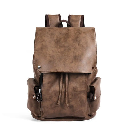 Retro First Layer Cowhide Backpack Men's Leather Large-capacity Bags Multi-functional Casual Fashion Computer Bag