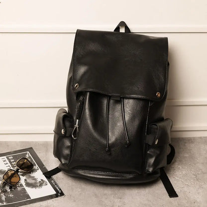 Retro First Layer Cowhide Backpack Men's Leather Large-capacity Bags Multi-functional Casual Fashion Computer Bag
