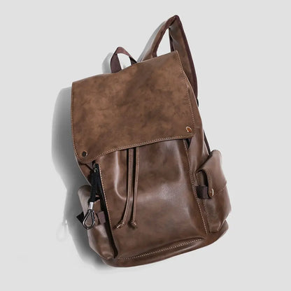 Retro First Layer Cowhide Backpack Men's Leather Large-capacity Bags Multi-functional Casual Fashion Computer Bag