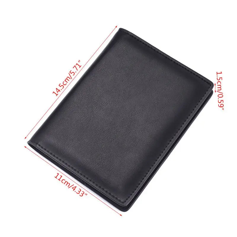 Retro Genuine Leather Cowhide Travel Passport ID Card Cover Holder Case Protector Organizer Wallet