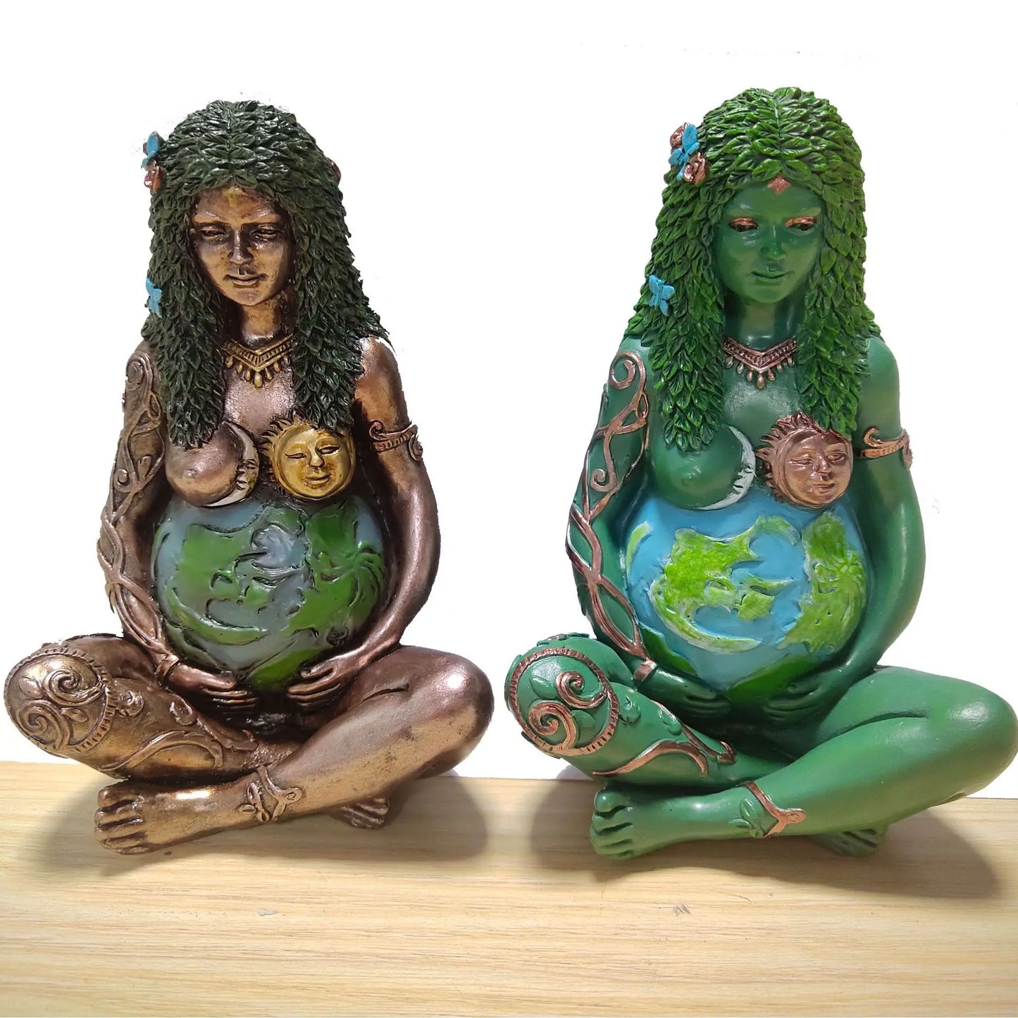 Retro Home Ornaments Nordic Resin Statue of The Earth Victory Goddess Mother Sculpture  Living Room Decoration Desktop Figurines