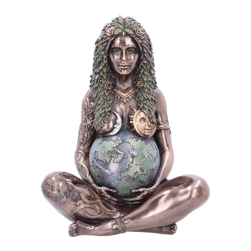 Retro Home Ornaments Nordic Resin Statue of The Earth Victory Goddess Mother Sculpture  Living Room Decoration Desktop Figurines