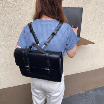 Retro Korean Style Women Backpack Students ShoulderBags Briefcase Bookbag Travel Messenger Bags