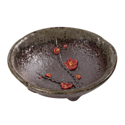 Retro Kung Fu Teacups Pottery Teaware Set Plum Blossom Tea Cups Home Decoration Chinese Handpainted Tea Bowls